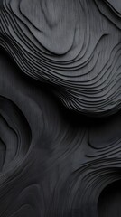 Abstract Black Wood Grain Texture Pattern Design