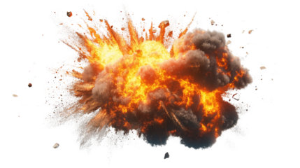 Fiery Explosion: A dramatic and explosive fireball erupts with intense heat and energy, creating a captivating visual of power and destruction.