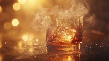 Crafted cocktail experience bar setting beverage photography warm lighting close-up view luxury indulgence