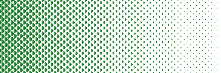 Horizontal gradient of green and white triangle halftone texture vector illustration green and white dot background