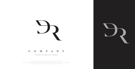 Initial DR Logo Design Vector