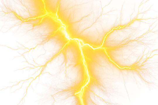 lightnings and thunder bold yellow