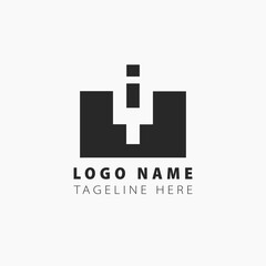 Fototapeta premium vector simple and elegant black for logo design