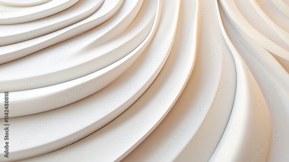 Poster soft neutral toned minimalistic 3d background with open copy space for design