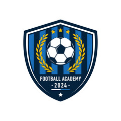 Football and soccer academy vector logo template