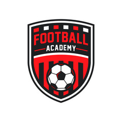 Football and soccer academy vector logo template