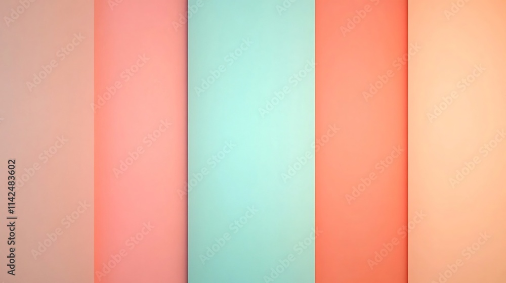 Poster gradient soft hues neutral tones clear copy space 3d rendered background