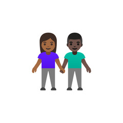 Couple Holding Hands Emoji  
