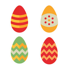 4 different styles of easter eggs vector1.eps