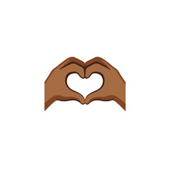 Heart Hands (Medium-Dark Skin Tone)
