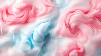 Fototapeta premium Abstract colorful swirl pattern featuring soft pink and blue hues.