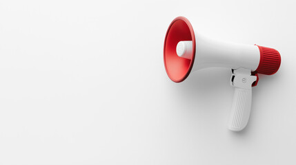 megaphone on white background