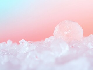 Delicate Pastel Crystals Under Muted Light Abstract Macro Textures and Hidden Complexity