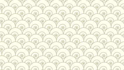 Seamless traditional japanese asian seigaiha ocean wave pattern. Vector chinese illustration design background