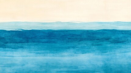 Faint Watercolor Gradient in Soothing Blue Tones with Soft Margins for Text Overlay