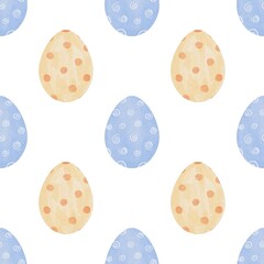 Easter eggs pattern, eggs pattern, watercolor eggs pattern, easter pattern, seamless pattern, easter design, kitchen, kids, wallpaper, easter holiday