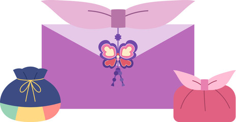 명절 선물 보따리 아이콘