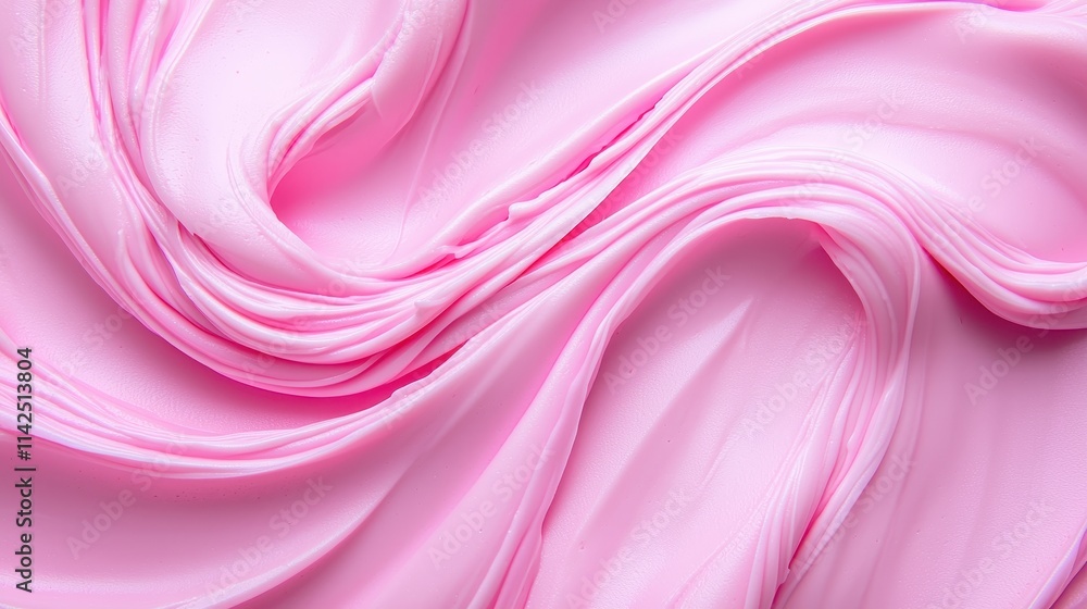 Aufkleber soft pink fabric texture with waves and gentle flowing patterns
