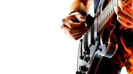 Fiery Guitar Performance