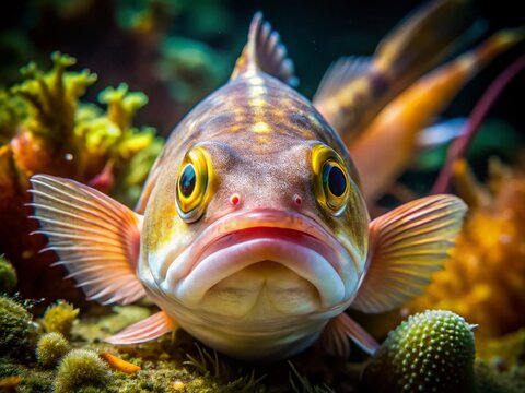 Deep Sea Snailfish: Abyssal Zone Fish, Hadal Snailfish, Liparidae, Underwater Photography, Documentary Style