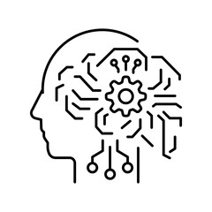 Machine Learning line icon.