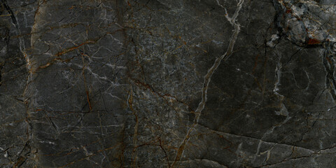 Black marble stone texture, ceramic tile surface