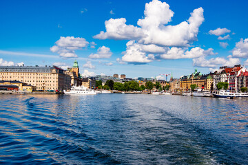 Stockholm view from the boat. Sweden