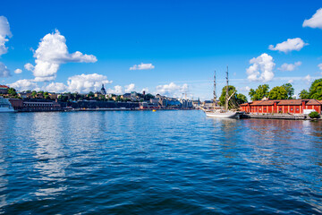 Stockholm view from the boat. Sweden