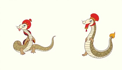 Snake in Cheongsam