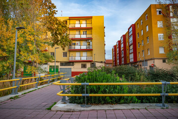 campo estación de invierno con arboles y paisajes naturales