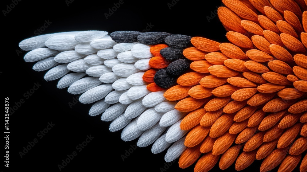 Poster a close up view of a butterfly wing, its symmetrical patterns rendered in fractal detail, showcasing