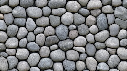 Smooth River Pebbles for Background Texture in Natural Design