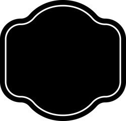 Isolated Vintage classic Label silhouette.
Blank Label Design.
Vintage Pastel Label design.
Transparent background.