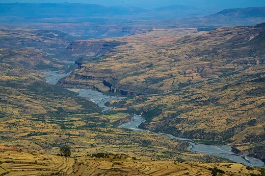 Landscape at the Great Rift valley in the Ethiopia Oromia region