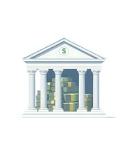 Obraz premium vector illustration of building