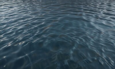 Obraz premium Calm Clear Water Surface with Ripples and Reflection, peaceful atmosphere, clear water, serene scene
