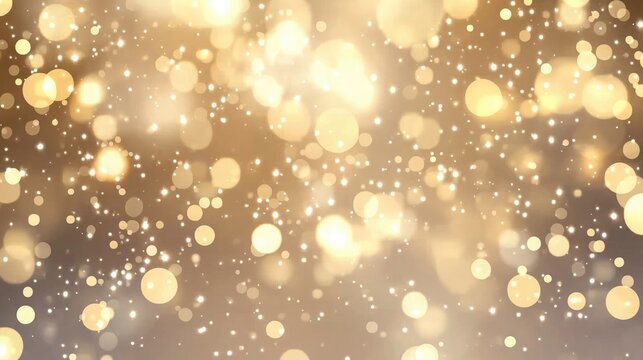 The vibrant display of orange bokeh lights sparkles as confetti gracefully falls, enhancing the joyous ambiance of the celebration 