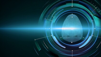 Consumer future and technology concepts: Biometric security system, futuristic retina scan interface.