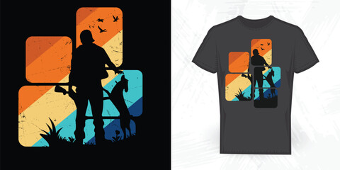 Funny Hunting Lover Vintage Hunting T-shirt Design
