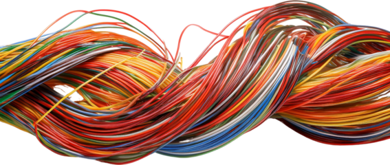 Colorful Twisted Wires Network Cables Communication Technology Data Abstract Background