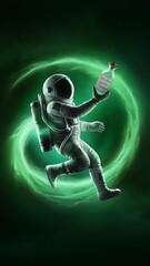 Fototapeta premium Green background with space for your message