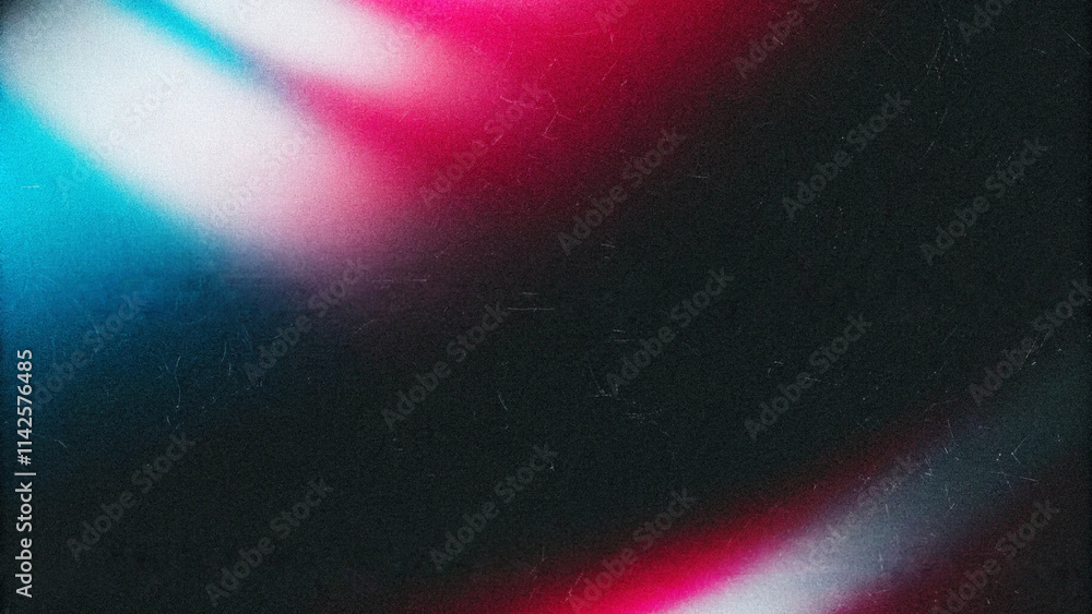 Poster abstract pink and sky blue noise texture color gradient. multicolor gradient background. black blue 