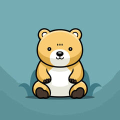 Bear cute vector illustration