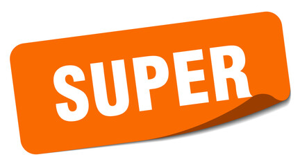 SUPER sticker
