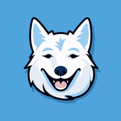 Naklejka premium Wolf cute vector illustration