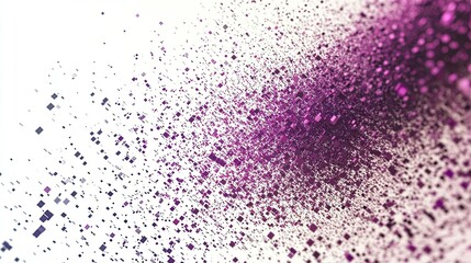Glowing Purple Particles in Abstract Design