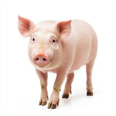 Pig isolated on white background