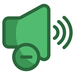 Volume Down Icon For Design Element