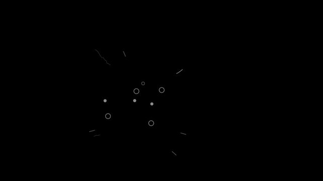 Flat shape explosions elements Tapered stroke pop up, Smooth Pop-up line animation, Circle bursting, Geometric, Bubble and Sparkle. Explosive firework, line Burst Motion Graphics shiny, blast