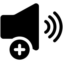 Volume Up Icon For Design Element